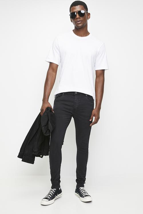 Charcoal Wash Stretch Skinny Jean - Reg Length