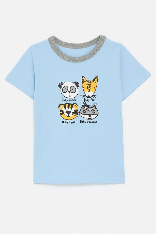 Printed tee - blue