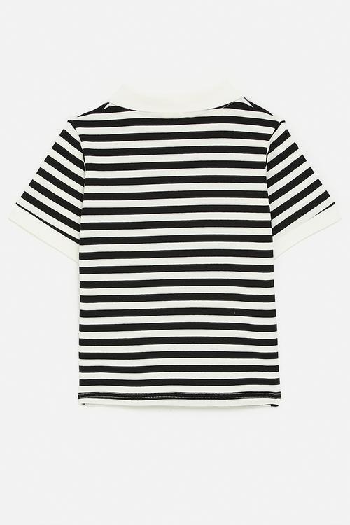 Stripe golfer - black/white