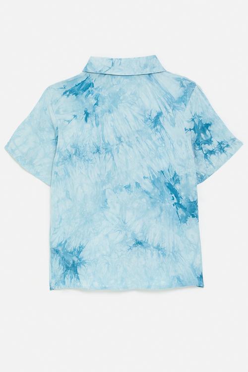 Resort shirt  - blue tie dye