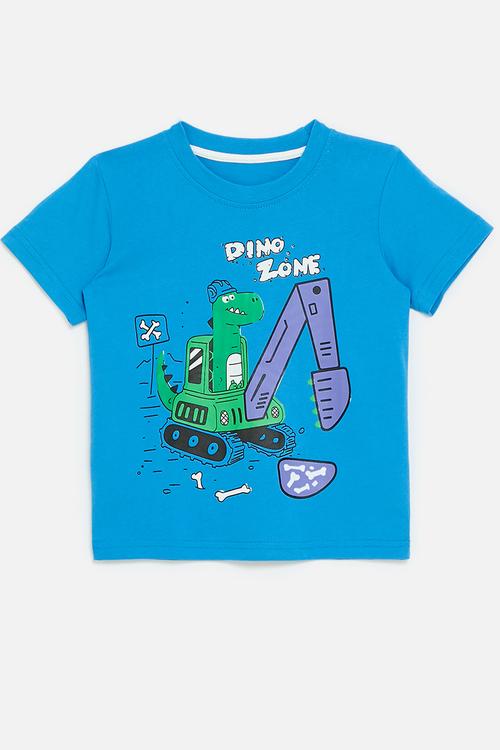 Printed tee - blue