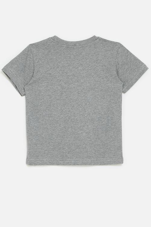 Printed tee - charcoal