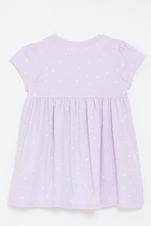 Short sleeve dress - lilac