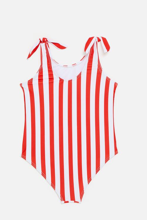 Stripe bikini - red & white
