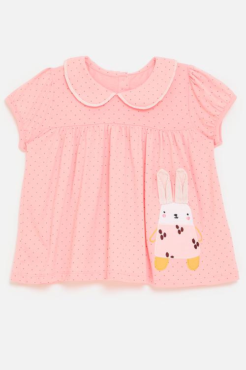 Peter pan collar tee - pink