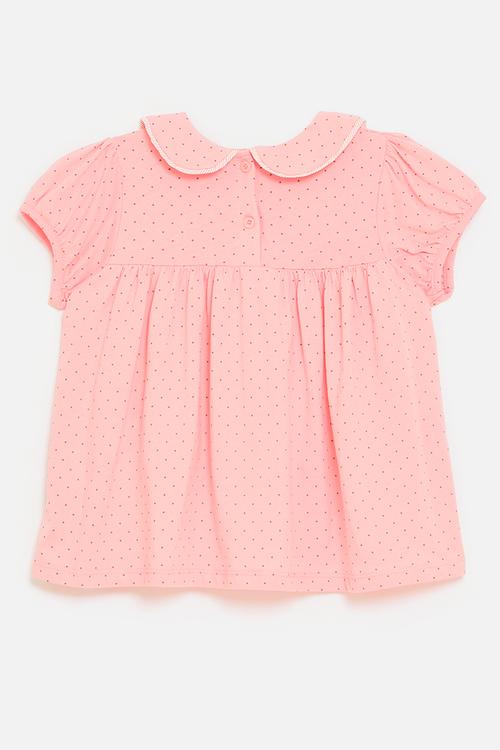 Peter pan collar tee - pink
