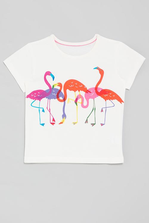Printed tee - white