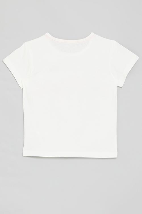 Printed tee - white