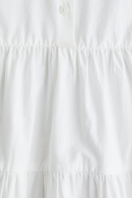 Cotton shirt dress - white