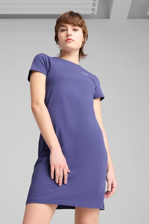 ESS Small No. 1 Logo Slim Dress W - Blue