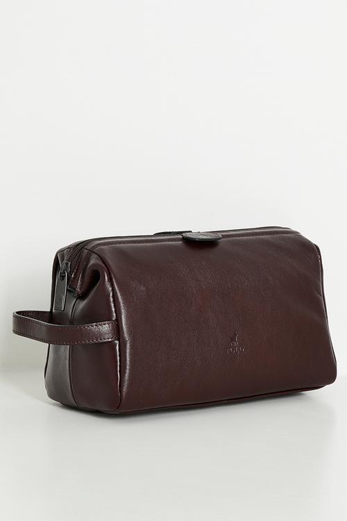 Delta Toiletry Bag - Brown