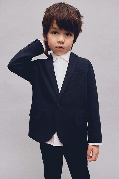 Single-breasted jacket - navy blue