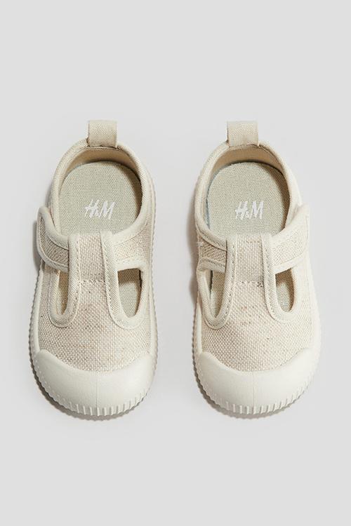Cotton sandals - light beige 