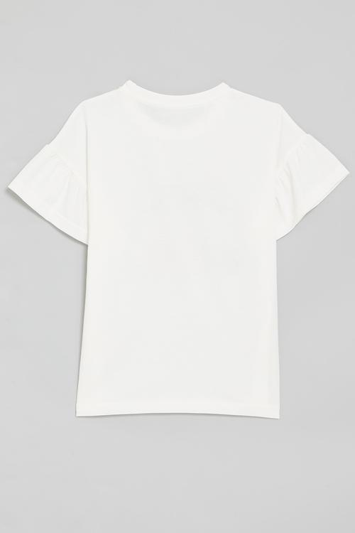 Illustrated graphic tee - white