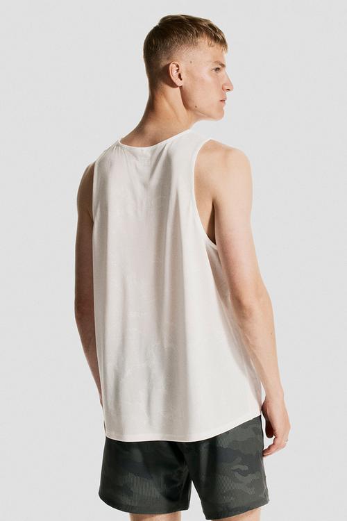 Regular fit sports vest top with drymove™ - white