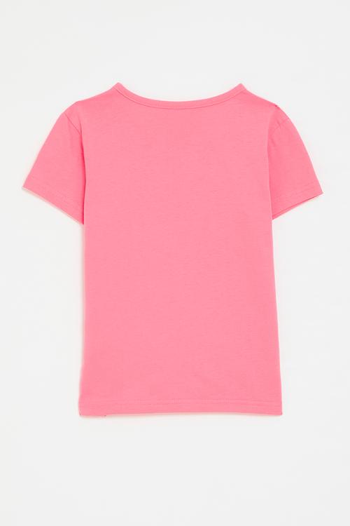 Unicorn graphic tee - flamingo pink