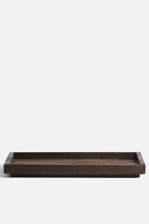 Mango wood tray - brown