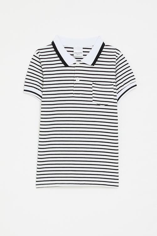 Striper golfer - black/white