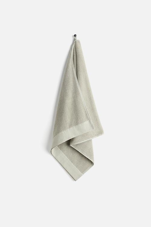 Cotton terry bath towel - sage green 