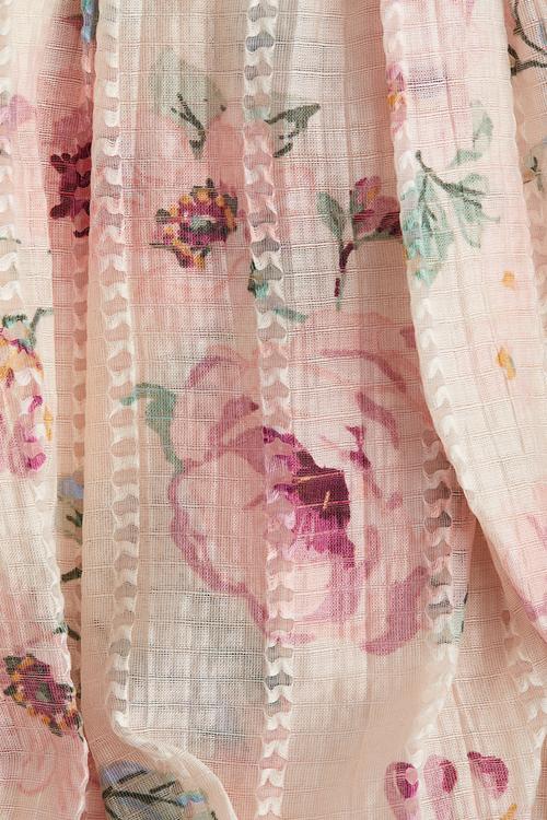 Balloon skirt -  powder pink/floral 