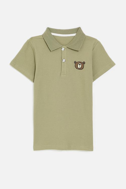 Bear golfer - olive