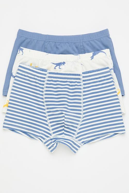 3 pack briefs - cream/blue/stripes