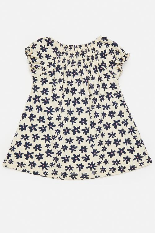 Casual dress - cream/floral aop/black
