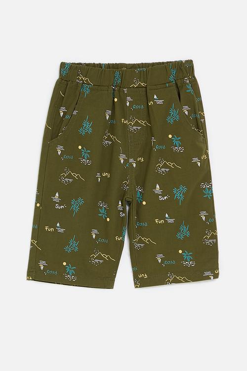 Printed shorts - green