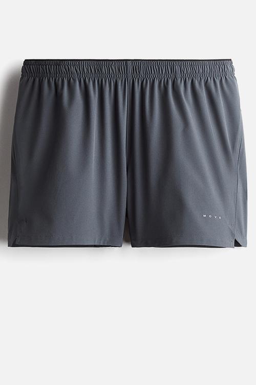 Short running shorts with drymove™ - dark grey