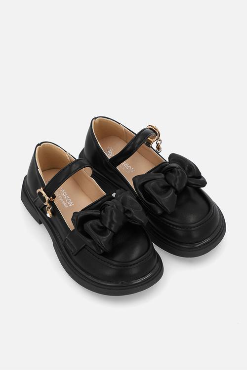 Mary jane with bow - black