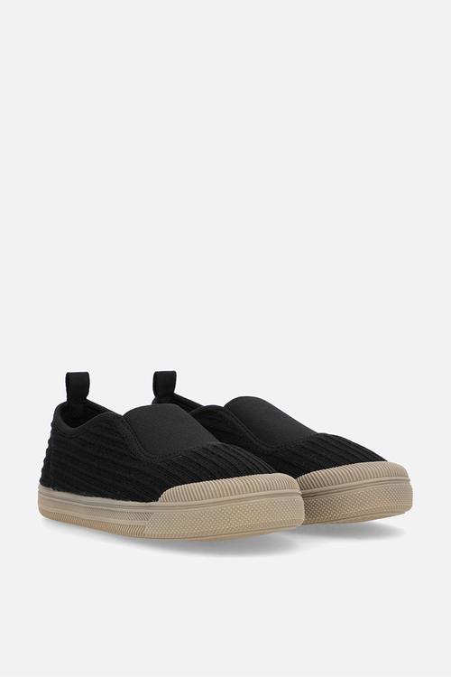 Platform slip on sneakers - black