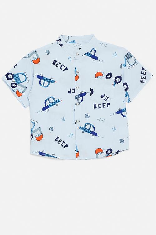 Printed shirt - blue