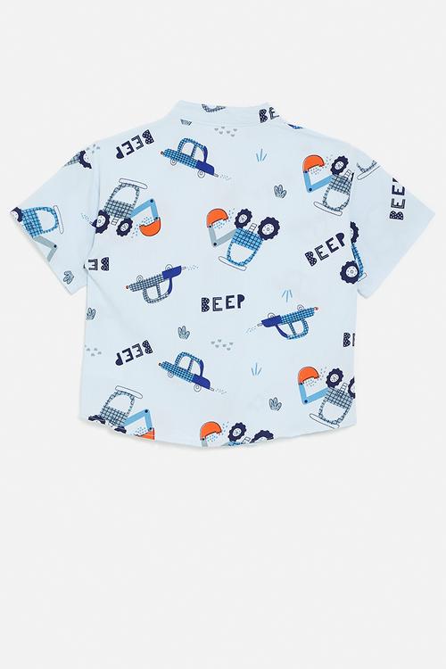 Printed shirt - blue