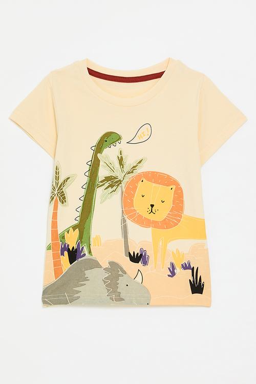 Crew neck tee - ecru