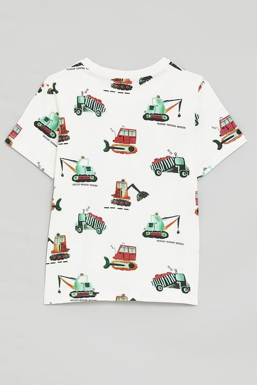 Printed tee - white