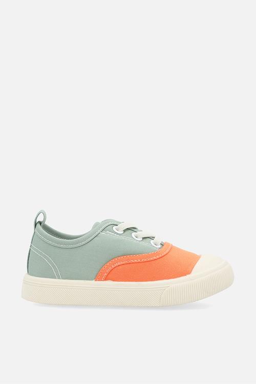 Colour block lace up sneakers - multi
