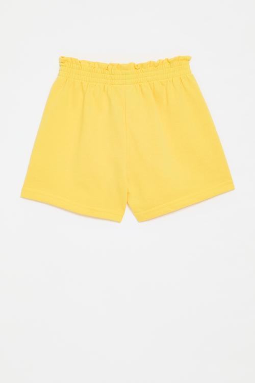 Elasticated waist shorts - yellow
