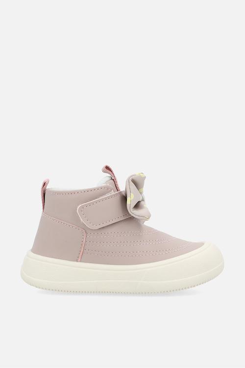 Bow knot high-top sneakers - pink