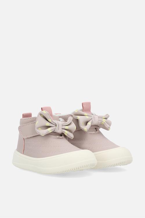 Bow knot high-top sneakers - pink