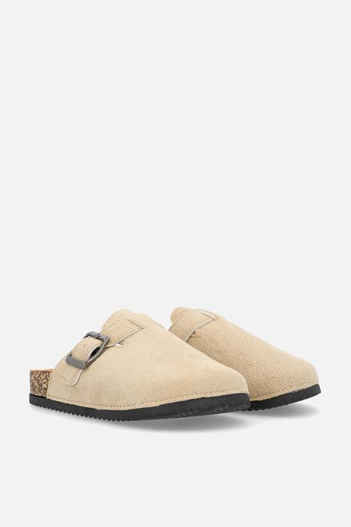 Buckle slides - light beige