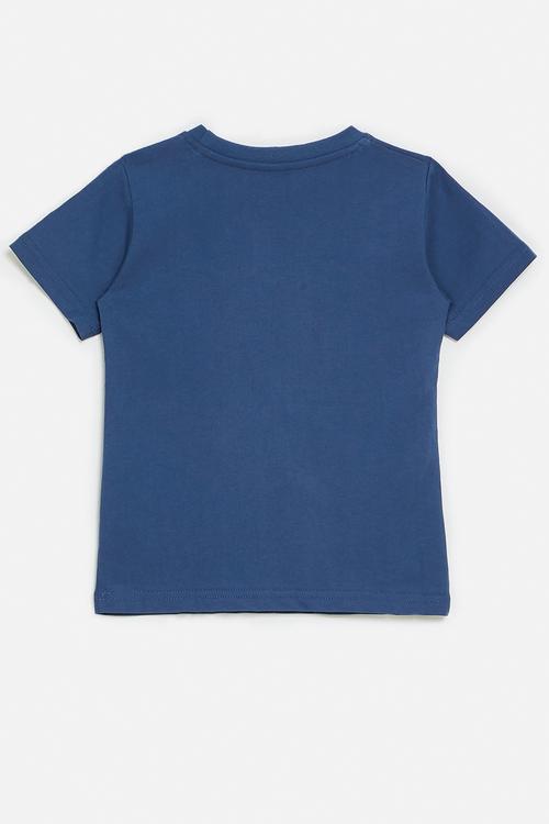 Slogan and graphic tee - dark blue/fun at sea
