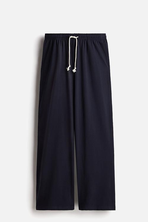 Wide joggers - navy blue