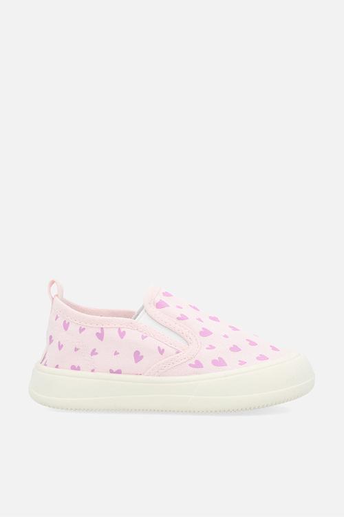 Printed slip-on sneakers - pink/heart aop