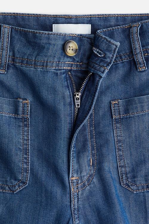 Wide high jeans - denim blue