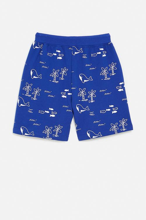 Printed shorts - royal blue