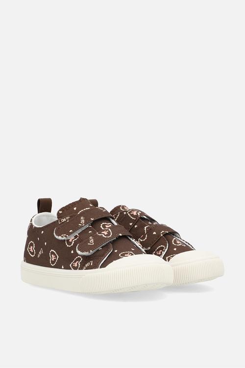 Printed sneakers - brown