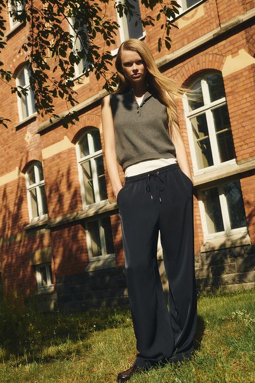 Side-striped track pants - navy blue/colour block