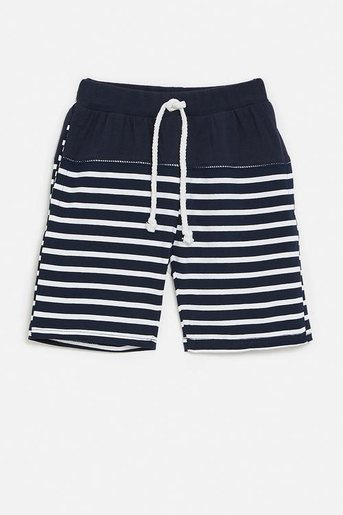 Stripe shorts - navy & white