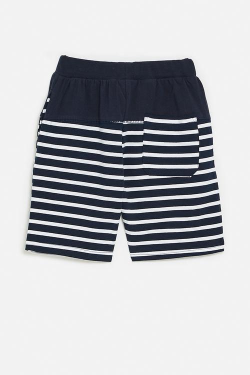 Stripe shorts - navy & white