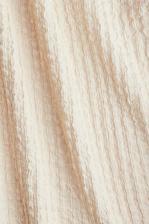 Textured jersey midi dress - cream